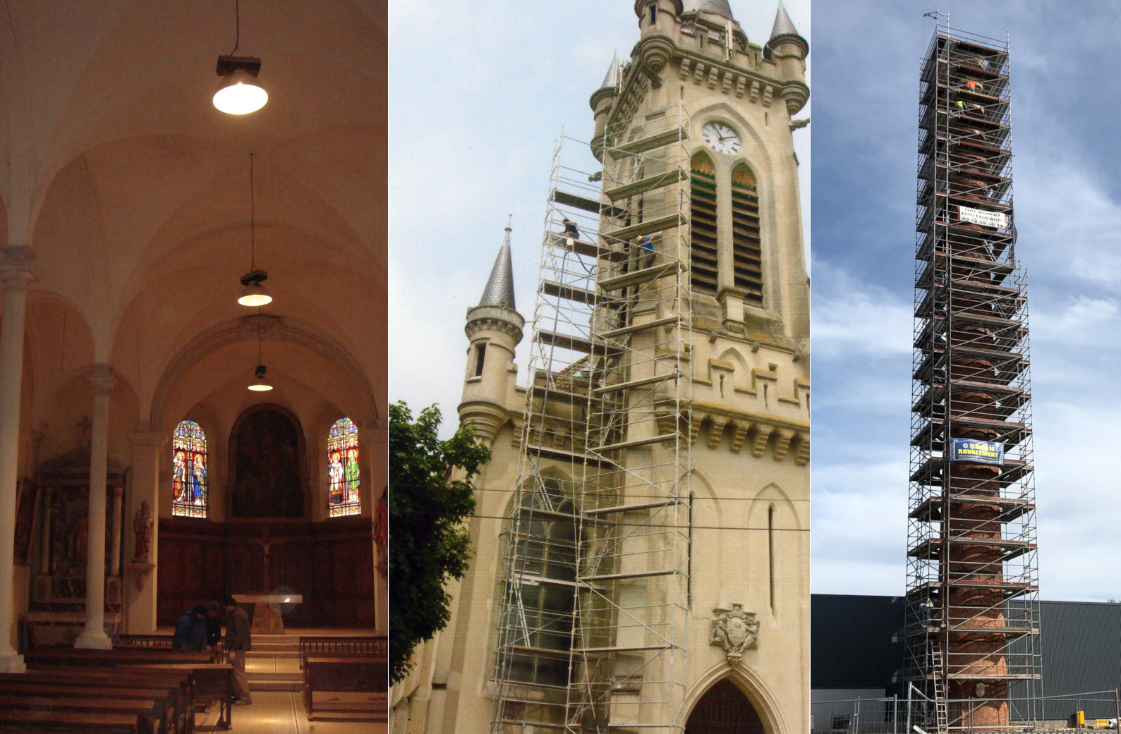 Rénovation de monuments historiques et églises